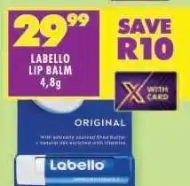 Shoprite LABELLO LIP BALM 4,8g offer