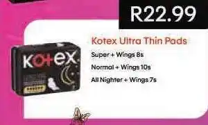 Shoprite Kotex Ultra Thin Pads offer