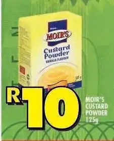 Shoprite MOIR'S CUSTARD POWDER 125g offer