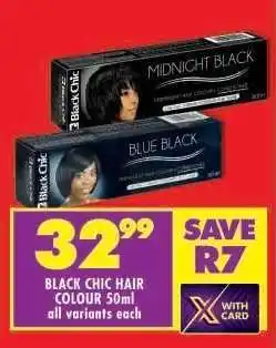 Shoprite BLACK CHIC HAIR COLOUR 50ml offer