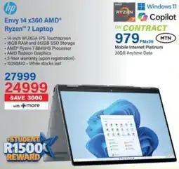 Incredible Connection HP Envy 14 x360 AMD Ryzen 7 Laptop offer