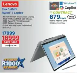 Incredible Connection Lenovo Flex 5 AMD Ryzen 7 Laptop offer