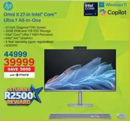 Incredible Connection HP Omni X 27-in Intel Core Ultra 7 All-in-One offer