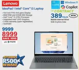 Incredible Connection Lenovo IdeaPad 1 Intel Core i3 Laptop offer