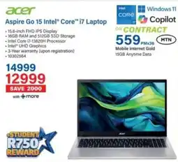 Incredible Connection Acer Aspire Go 15 Intel Core i7 Laptop offer