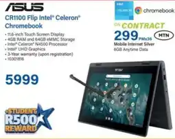 Incredible Connection ASUS CR1100 Flip Intel Celeron Chromebook offer