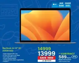 Incredible Connection MacBook Air 13" M1 256GB SSD offer