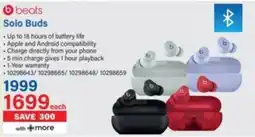 Incredible Connection Beats Solo Buds offer