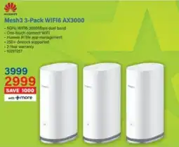 Incredible Connection HUAWEI Mesh3 WIFI6 AX3000 offer