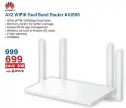 Incredible Connection HUAWEI AX2 WIFI6 Dual Band Router AX1500 offer