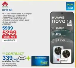Incredible Connection HUAWEI Nova 13i offer