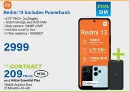Incredible Connection Redmi 13 Includes Powerbank offer
