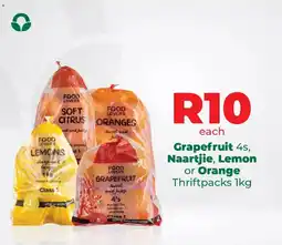 Food Lover's Market Grapefruit, Naartjie, Lemon or Orange Thriftpacks offer