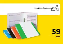 Makro Ring Binder with 20-Page Exam Pad offer