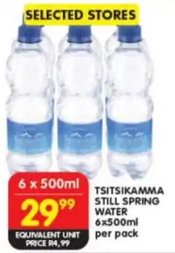 Shoprite Tsitsikamma still spring water offer