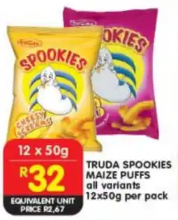 Shoprite Truda spookies maize puffs all variants offer