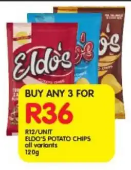 Shoprite Eldo's potato chips all variants offer