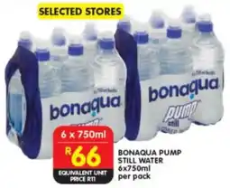 Shoprite Bonaqua pump still water offer