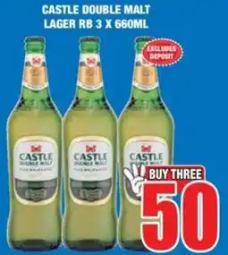 Boxer Liquors Castle double malt lager rb offer