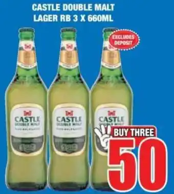Boxer Liquors Castle double malt lager rb offer