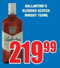 Boxer Liquors Ballantine's blended scotch whisky offer