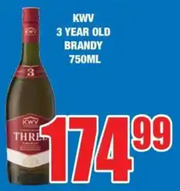 Boxer Liquors Kwv 3 year old brandy offer
