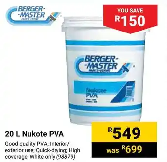 Builders Warehouse Bergermaster Nukote PVA offer