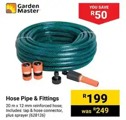 Builders Warehouse Garden Master Hose Pipe & Fittings offer