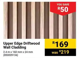 Upper Edge Driftwood Wall Cladding