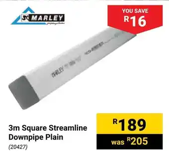 Builders Warehouse Marley Square Streamline Downpipe Plain offer