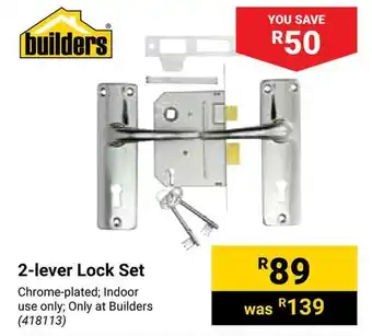 Builders Warehouse Builders 2-lever Lock Set offer