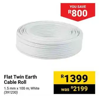 Builders Warehouse Flat Twin Earth Cable Roll offer