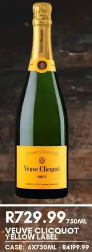 Prestons Veuve clicquot yellow label offer