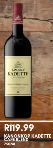Prestons Kanonkop kadette cape blend offer