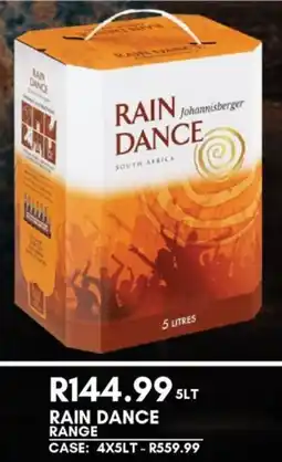 Prestons Rain dance range offer