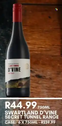 Prestons Swartland d'vine secret tunnel range offer
