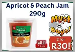 Foodeez Rhodes Apricot & Peach Jam offer