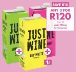 President Liquor Just Wine All Variants offer