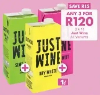 President Liquor Just Wine All Variants offer