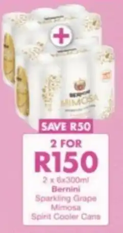 President Liquor Bernini Sparkling Grape Mimosa Spirit Cooler Cans offer