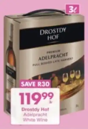 President Liquor Drostdy Hof Adelpracht White Wine offer