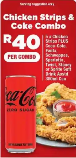 OK Foods Chicken Strips & Coke Combo offer