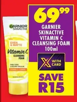 Shoprite Garnier skinactive vitamin c cleansing foam offer