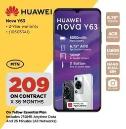 HiFi Corp HUAWEI Nova Y63 offer