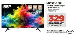 HiFi Corp SKYWORTH 55-inch UHD Google TV-55G6400G offer