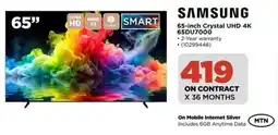 HiFi Corp SAMSUNG 65-inch Crystal UHD 4K 65DU7000 offer