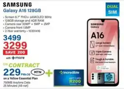 Incredible Connection SAMSUNG Galaxy A16 128GB offer