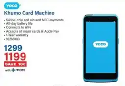 Incredible Connection Yoco Khumo Card Machine offer