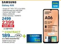 Incredible Connection SAMSUNG Galaxy A06 offer