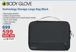 Incredible Connection Body Glove Technology Storage Large Bag Black offer